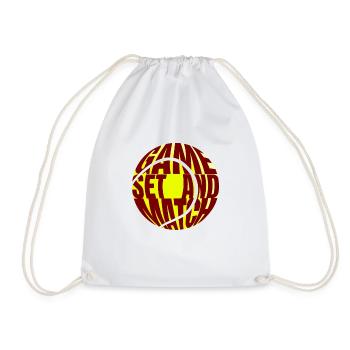 Game Set and Match - witziger Tennis Spruch - Turnbeutel - Weiß - Vorne