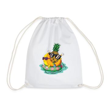 Cool Pineapple Banana Summer Vacation Relax - Turnbeutel - Weiß - Vorne