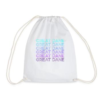 Grand Danois Rétro - Sac de sport léger - blanc - Devant