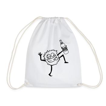 Beer Party Monster - Drawstring Bag - white - Front