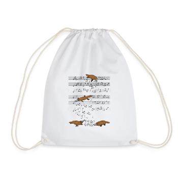Ornithorynque Ornithorynque Ornithorynque Partitions Cadeau - Sac de sport léger - blanc - Devant