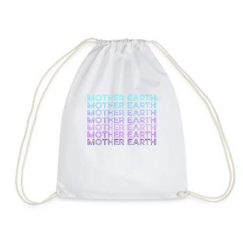 Système solaire de la Terre Mère Rétro - Sac de sport léger - blanc - Devant