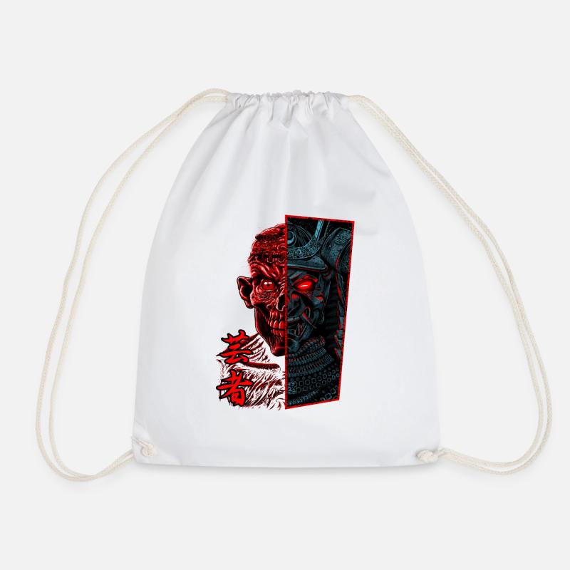 Samurai Zombie - Turnbeutel - Weiß