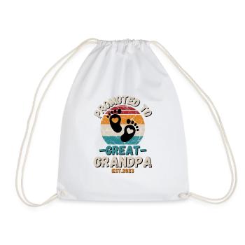 Promoted to Great Grandpa 2023 Grandpa - Sac de sport léger - blanc - Devant
