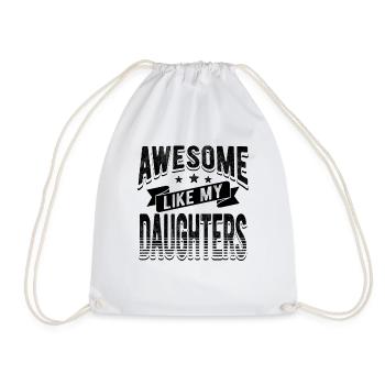 Parents Mère Père de filles Filles - Sac de sport léger - blanc - Devant
