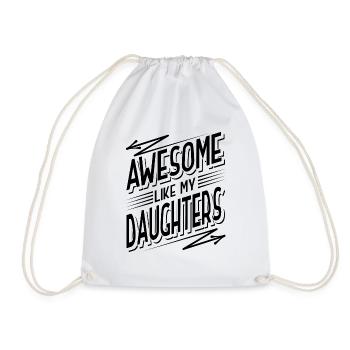 Parents Mère Père de filles Filles - Sac de sport léger - blanc - Devant