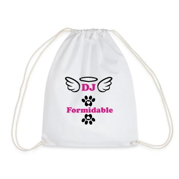 Amazing DJ Woman Gift - Drawstring Bag - white - Front