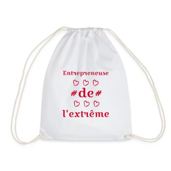 Cadeau femme Entrepreneuse de l'extrême - Sac de sport léger - blanc - Devant
