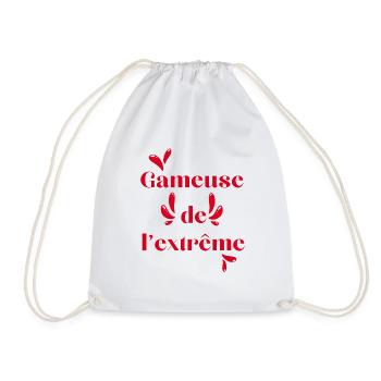 Cadeau femme Gameuse de l'extrême - Sac de sport léger - blanc - Devant