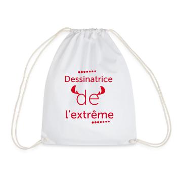 Cadeau femme Dessinatrice de l'extrême - Sac de sport léger - blanc - Devant