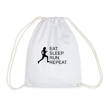 Jogger Running Marathon Gift Outdoor - Drawstring Bag - white - Front