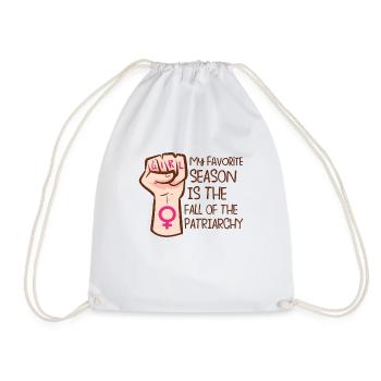 Feminism Empowerment Pro-choice Pro Abortion - Drawstring Bag - white - Front
