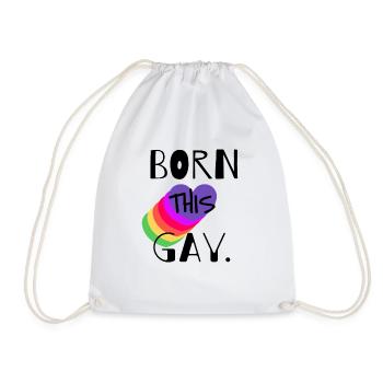 NÉ CE GAY - Sac de sport léger - blanc - Devant