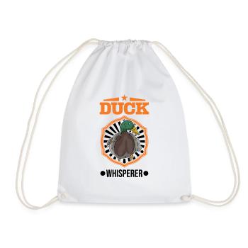 Duck Whisperer Duck Whisperer Duck Breeder - Drawstring Bag - white - Front