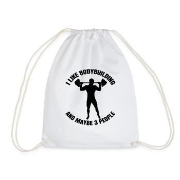 Fitness Bodybuilder Muscle Strength Training Athlètes - Sac de sport léger - blanc - Devant