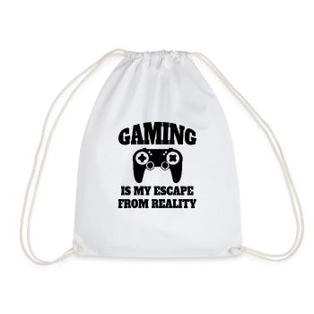 Gamer Saying Gambling Funny Gift Gaming Gambler - Sac de sport léger - blanc - Devant