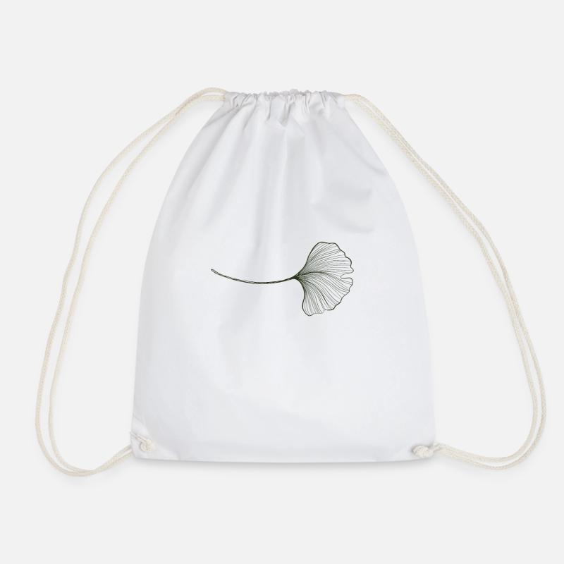 Ginko Blatt - Turnbeutel - Weiß