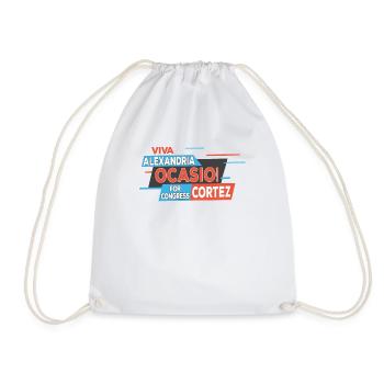 AOC Viva Ocasio Cortez Latina - Drawstring Bag - white - Front