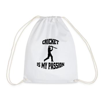 Cricket Saying Cricket Fan Team Cricket Gift - Drawstring Bag - white - Front