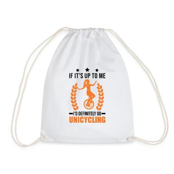 Unicycle Gift Unicycle Rider - Sac de sport léger - blanc - Devant