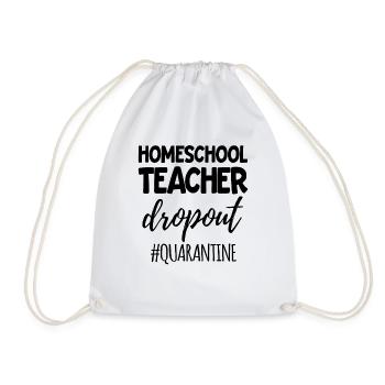 Surviving Home School HomeSchool Parent - Drawstring Bag - white - Front