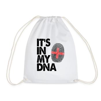 Brit Gift It's In My DNA England Britain Briton - Drawstring Bag - white - Front