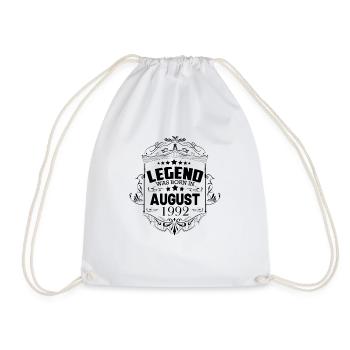 Geschenke zum Geburtstag Jahrgang 1992 Vintage - Turnbeutel - Weiß - Vorne