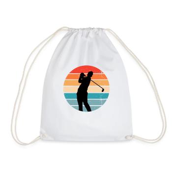 Hilarious Golfing Golfer Husband Player Sarcasm - Drawstring Bag - white - Front