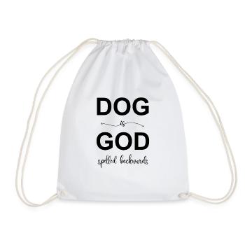 DOG est DIEU orthographié à l’envers, drôle de chien disant - Sac de sport léger - blanc - Devant