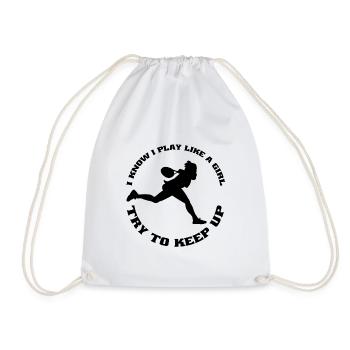 Joueuse de tennis Femme Tennis Girls Tennis Club - Sac de sport léger - blanc - Devant