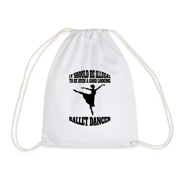 Ballet Dancer Dance Gift Ballerina Dance Class - Drawstring Bag - white - Front