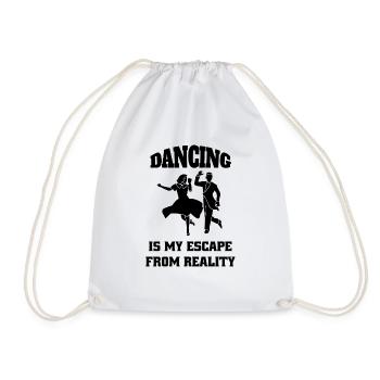 Dancing Sport Gift Dance Sport Hobby Dancer - Drawstring Bag - white - Front