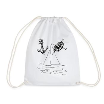 Dériveur à voile aquatique - Sac de sport léger - blanc - Devant