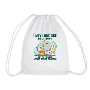 Hilarious Leisure Entertainment Extreme Rides - Drawstring Bag - white - Front