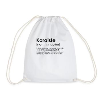 koraiste kora humour definition - Sac de sport léger - blanc - Devant