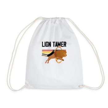 Hilarious Blazing Ring Spectacle Amusement Park - Drawstring Bag - white - Front