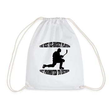 Eishockey Vater Eishockeyteam Dad Wintersport Papa - Turnbeutel - Weiß - Vorne