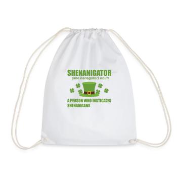 Humorous Troublemaker Provocateur Party Frolics - Drawstring Bag - white - Front