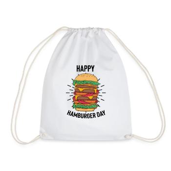 Novelty Convenience Frozen Processed Prepackaged - Drawstring Bag - white - Front