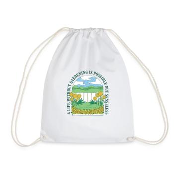 Garden Orchard Gift Gardener Hobby Gardener - Drawstring Bag - white - Front