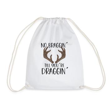 Deer Hunting Hunting Season Buck Hunting - Drawstring Bag - white - Front