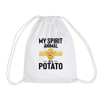 Humour Yam Spud Tater Racine Légume Terreapple - Sac de sport léger - blanc - Devant
