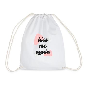 Kiss Me Again LOVE - Drawstring Bag - white - Front