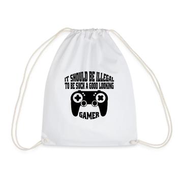 Gamer Funny Gambler Gift Dire Jeu De Hasard - Sac de sport léger - blanc - Devant