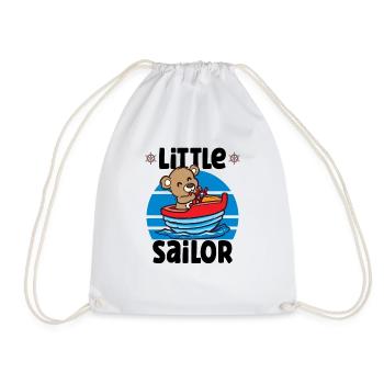 Voilier Voilier Bateau Kid Enfant Yacht Bateau - Sac de sport léger - blanc - Devant