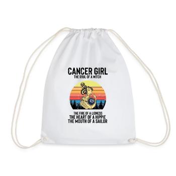 Hilarious Astrology Retro Old-Fashioned Birthday - Drawstring Bag - white - Front