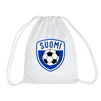 Finland Finland Football Fan Product I - Drawstring Bag - white - Front