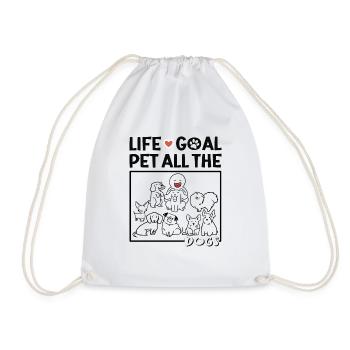 Objectif de vie Animal de compagnie Tous les chiens - Sac de sport léger - blanc - Devant