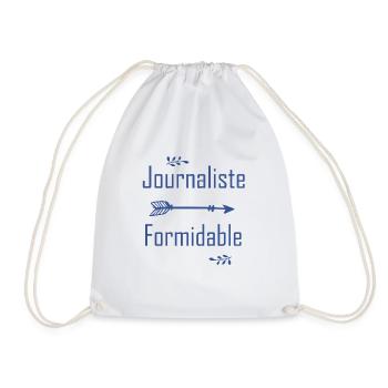 Tshirt femme Journaliste formidable - Sac de sport léger - blanc - Devant