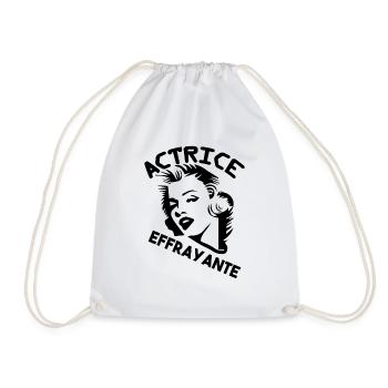 Tshirt femme Actrice effrayante - Sac de sport léger - blanc - Devant